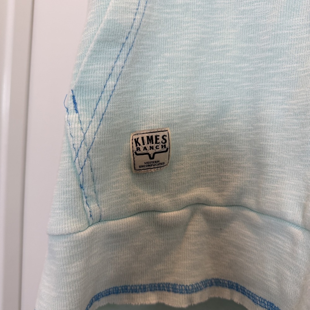 Kimes Ranch Mint Sunrise Hoodie XL Green Henley Western Coastal Cowgirl Rodeo - Picture 9 of 11